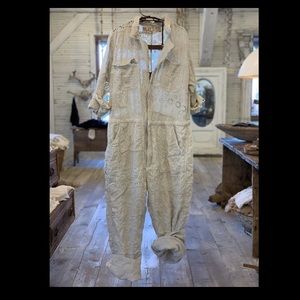COPY - Magnolia Pearl eyelet patchwork coveralls